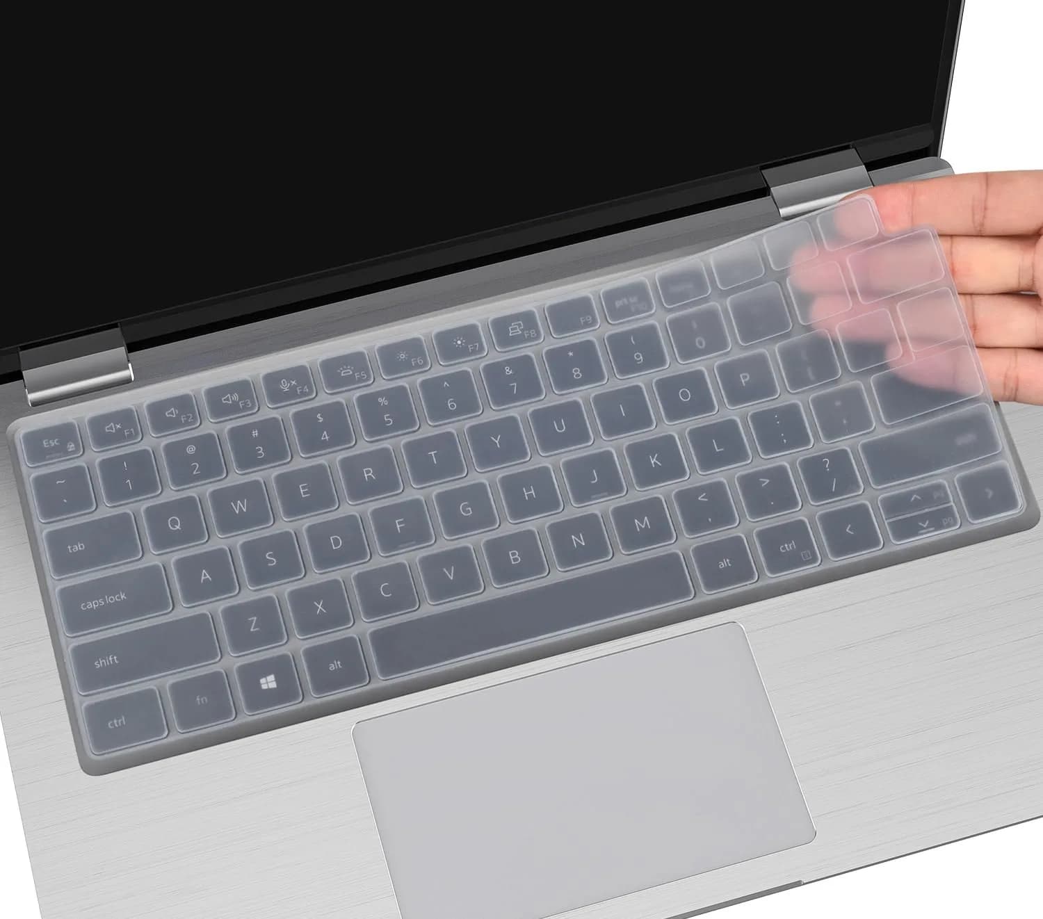 CaseBuy Clear Silicone Keyboard Cover for Dell Latitude 14"/15.6" Laptops | US Layout Protector Skin — Clear