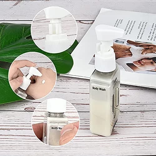 Bpluma Travel Bottles 1.7 oz (4 Pack) Leak Proof Silicone & PET Containers thumbnail 3