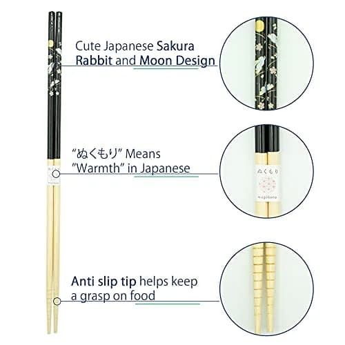 Tanaka Hashi Long Japanese Cooking Chopsticks 33 cm (13 inch) | Anti-Slip Tip for Frying & Serving thumbnail 3