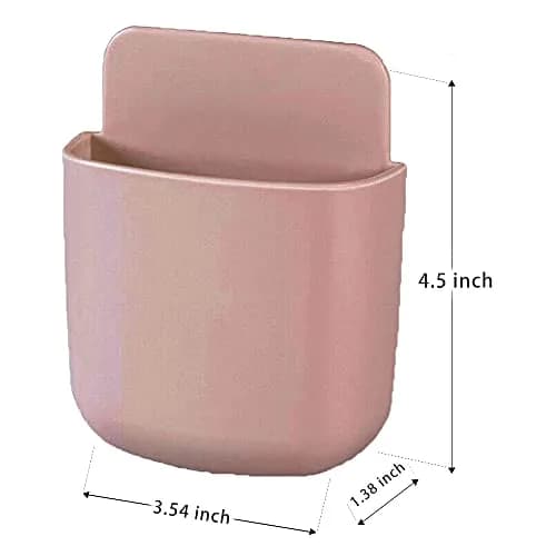 LVYOUIF Pink 3 Pack Remote Control Holder Wall Mount | Organizer for Phones, Pens, Office Supplies thumbnail 4