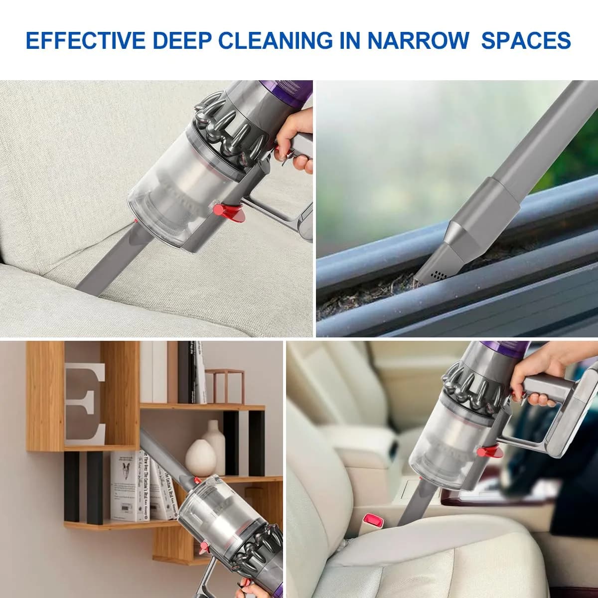 LANMU Crevice Tool Vacuum Attachment for Dyson V15-V7, Gen5 Outsize | Narrow Nozzle Replacement for Hard-to-Reach Spaces - view 6