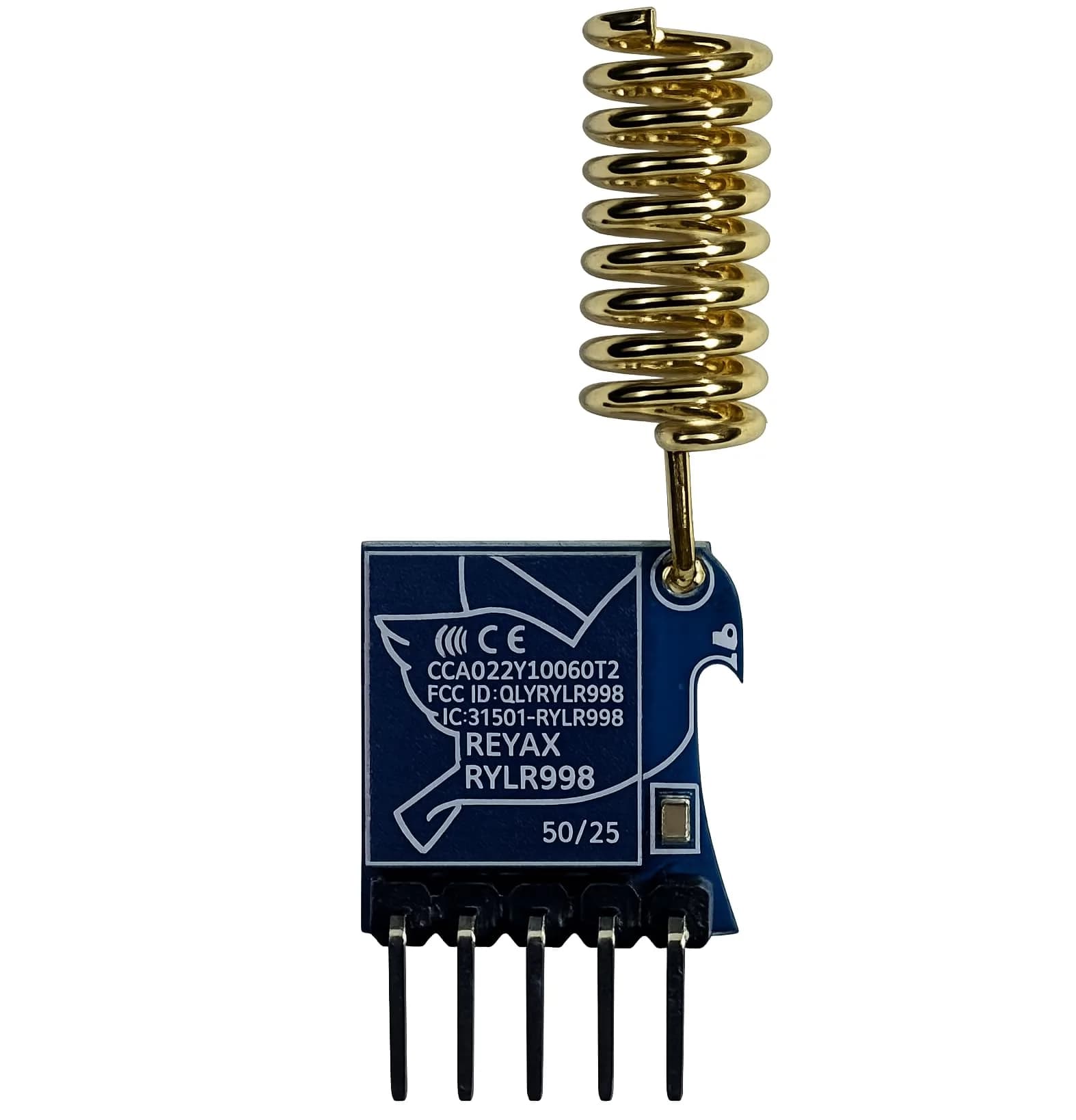 REYAX RYLR998 LoRa Module 868/915 MHz with UART Interface & Antenna | 32x14x5.5mm - main product image