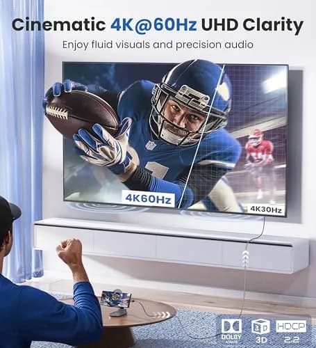 Warrky USB C to HDMI Cable 1m (3.3ft) 4K@60Hz HDR | High-Speed Data Transmission for Laptops and Phones thumbnail 2