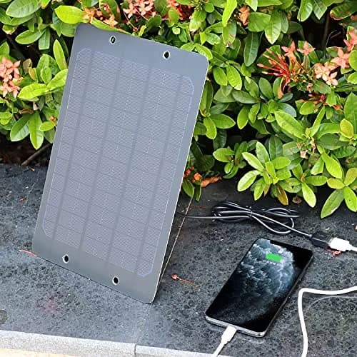 Soshine 6W Mini Solar Panel Charger 25.9cm (10.6") | 5V USB Output for Devices thumbnail 8