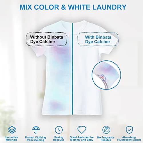 Binbata Color Grasper Laundry Sheets 24 Count | Prevents Dye Bleeding & Discoloration thumbnail 5