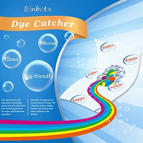 Binbata Color Grasper Laundry Sheets 24 Count | Prevents Dye Bleeding & Discoloration thumbnail 3