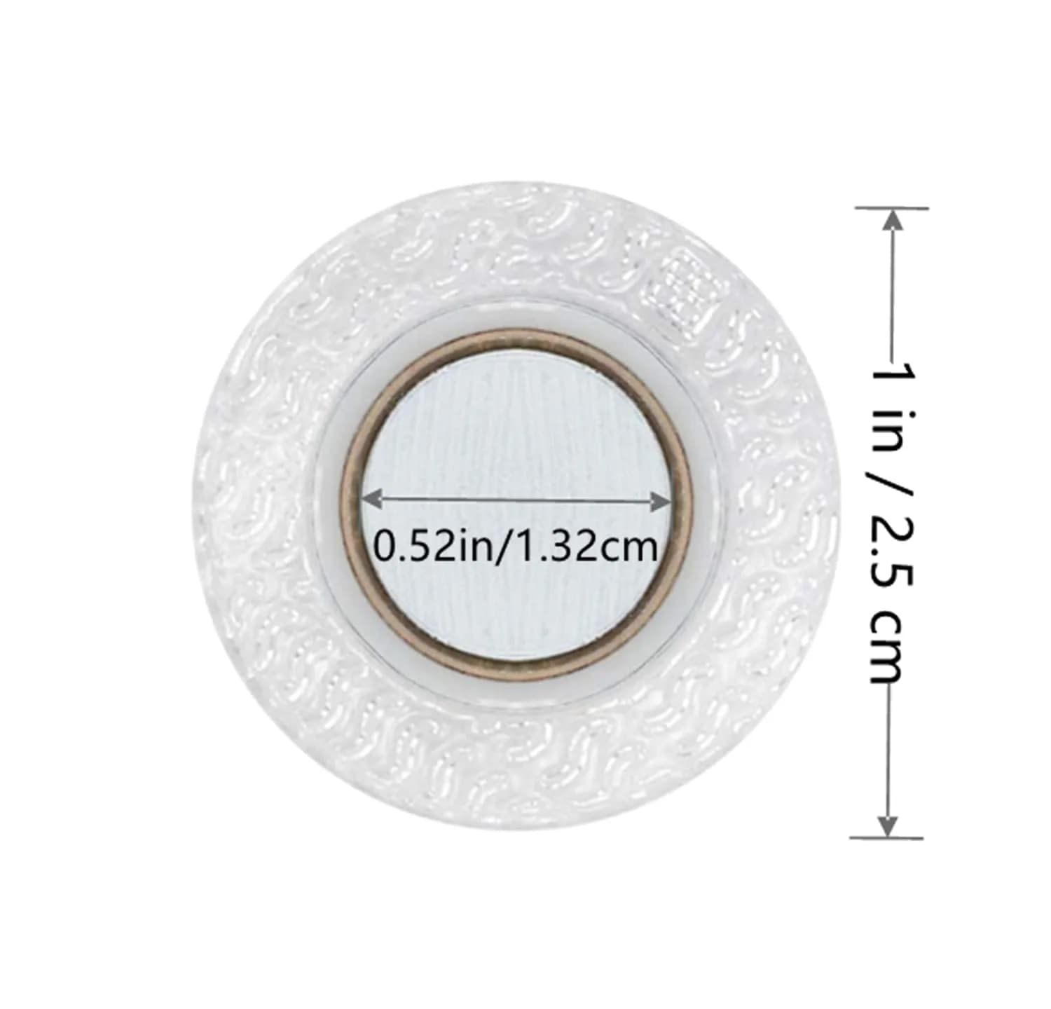 Hidden Sew Magnetic Snaps, 30 Pairs Round PVC Invisible Purse Closures, 1 Inch (2.5cm) Diameter | Strong Magnets for Crafts & Clothing - view 2