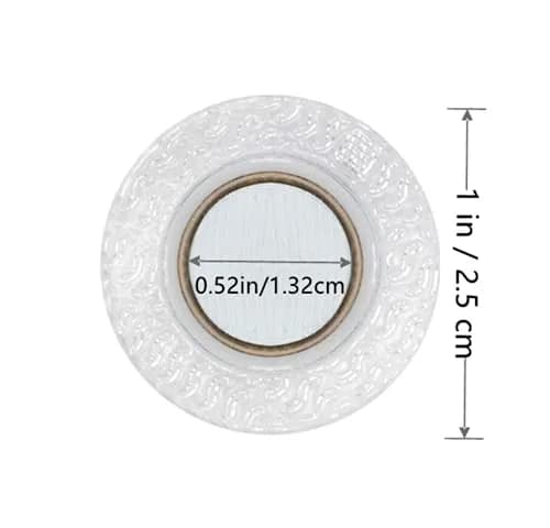 Hidden Sew Magnetic Snaps, 30 Pairs Round PVC Invisible Purse Closures, 1 Inch (2.5cm) Diameter | Strong Magnets for Crafts & Clothing thumbnail 2