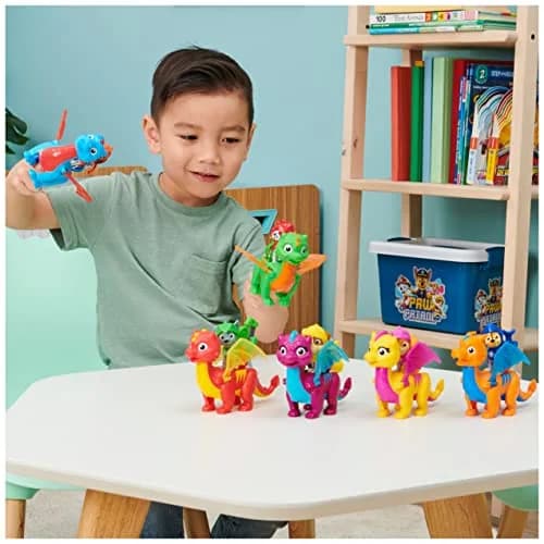 Paw Patrol Rescue Knights Marshall and Dragon Jade Action Figures Set | Ages 3+ thumbnail 7