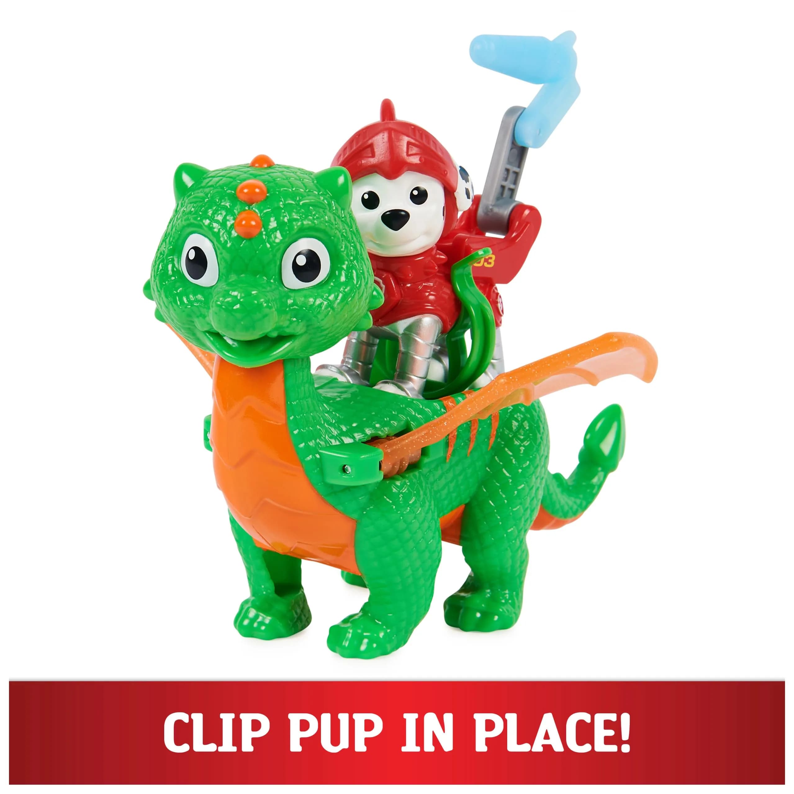 Paw Patrol Rescue Knights Marshall and Dragon Jade Action Figures Set | Ages 3+ - view 3