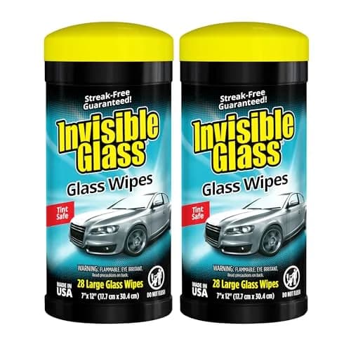 Invisible Glass Auto Glass Cleaning Wipes 56 Count (Pack of 2) | Streak-Free & Ammonia-Free for All Car Windows thumbnail 1