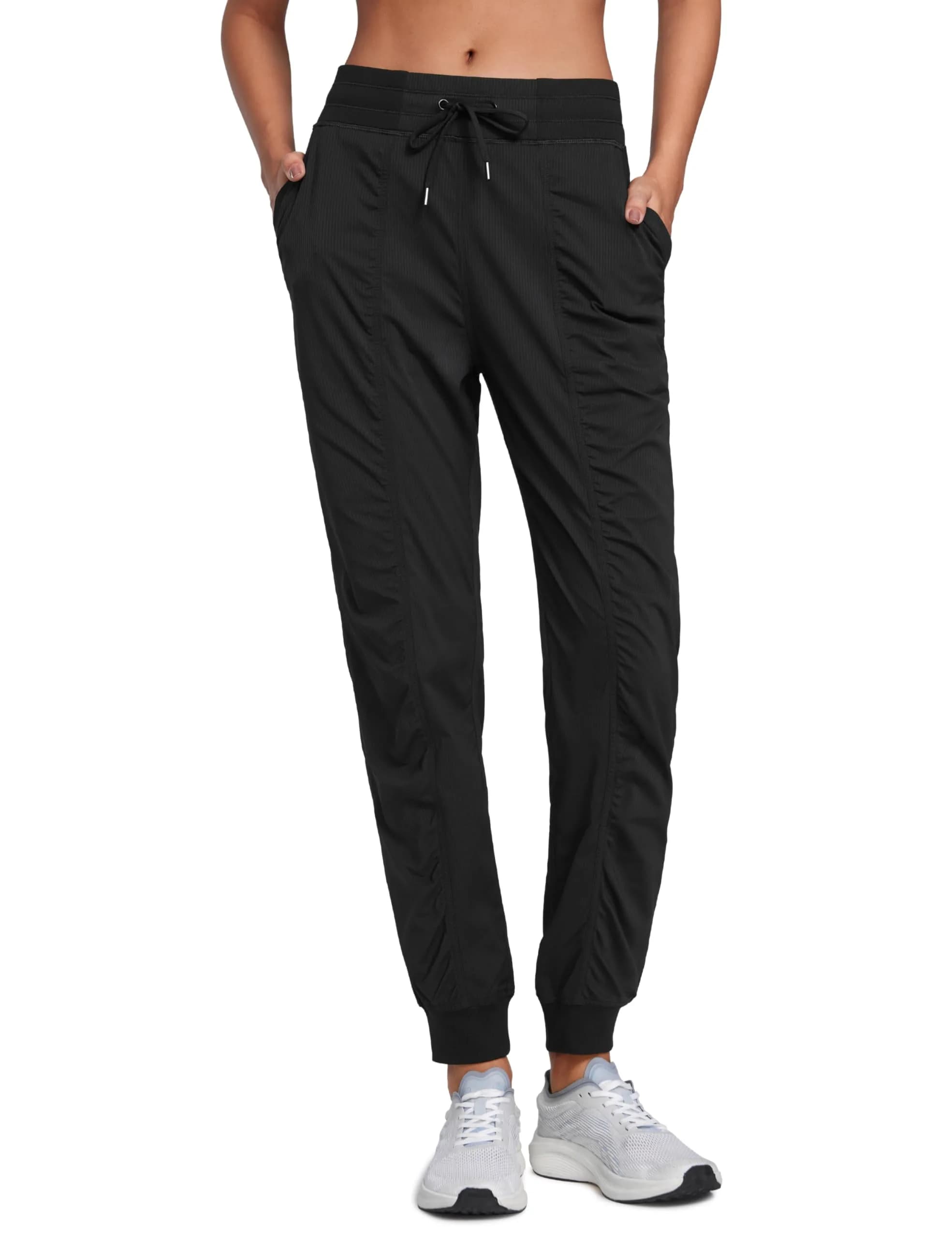 CRZ YOGA Ease Line Joggers 28.5" Black Large | Breathable, Durable Active Pants for Women — Black / 28.5" / X-Small
