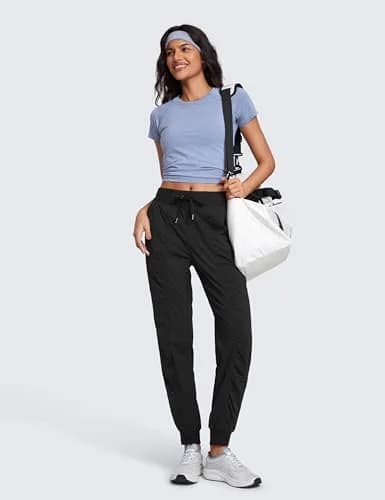 CRZ YOGA Ease Line Joggers 28.5" Black X-Small | Breathable, Durable Active Pants for Women thumbnail 5