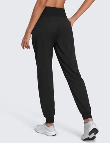 CRZ YOGA Ease Line Joggers 28.5" Black X-Small | Breathable, Durable Active Pants for Women thumbnail 2