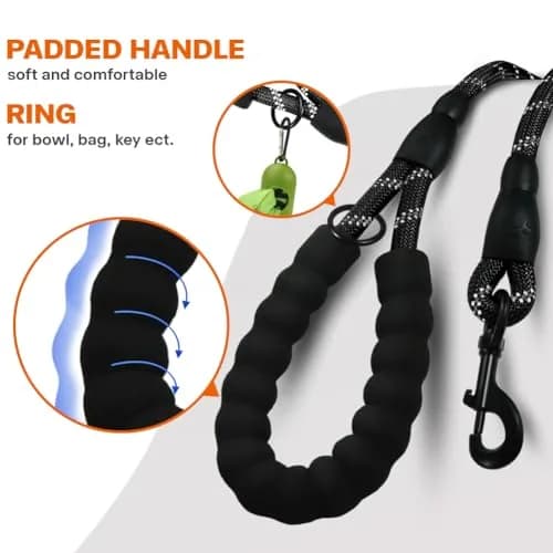 Taglory 6 FT (1.83 m) Padded Handle Rope Dog Leash | Heavy Duty Climbing Rope for Large Dogs thumbnail 4