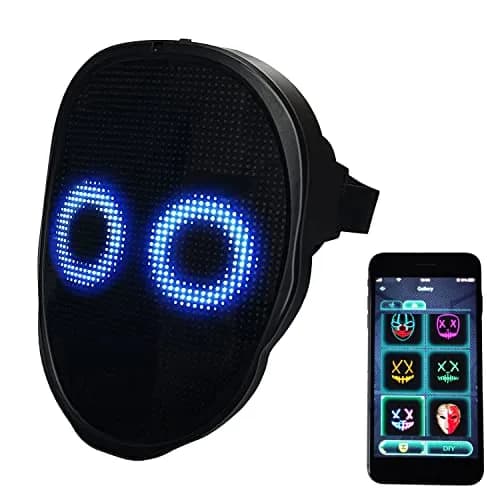 Depointer Life Led Mask with Bluetooth-compatible App Controlled, Customizable Shining Mask, unisex-adult | Bluetooth & DIY Light Display thumbnail 1
