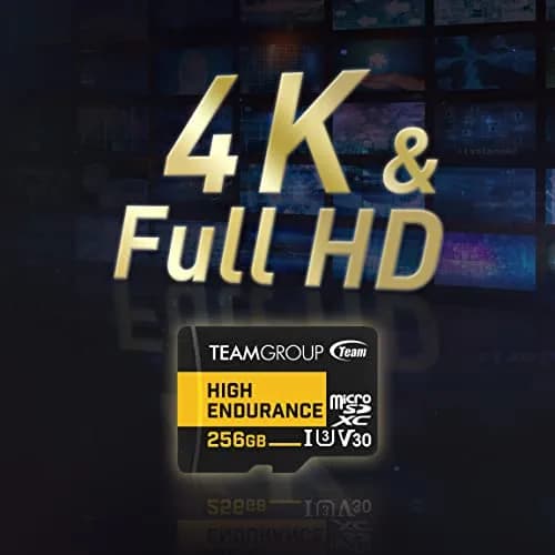 TEAMGROUP High Endurance 64GB Micro SDXC UHS-I U3 V30 4K Memory Card | Designed for Monitoring & Consistent Recording thumbnail 4