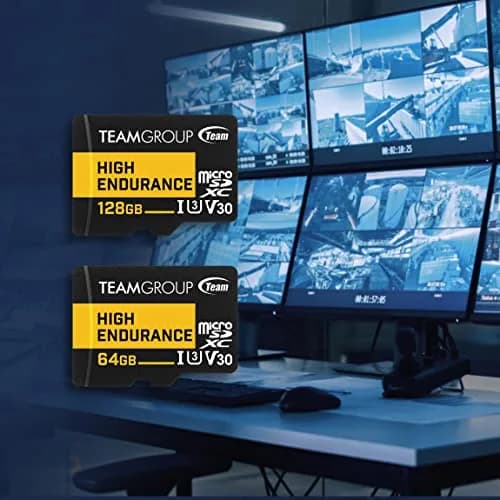 TEAMGROUP High Endurance 256GB Micro SDXC UHS-I U3 V30 4K 100MB/s Flash Memory Card | Designed for Monitoring & Consistent Recording thumbnail 3