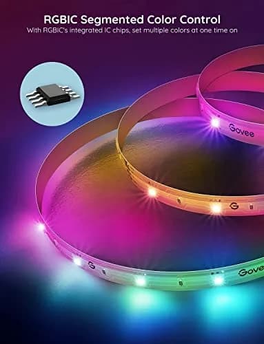 Govee RGBIC LED Strip Lights 10m (32.8ft) | Voice Control for Bedroom, Living Room, Kitchen thumbnail 7