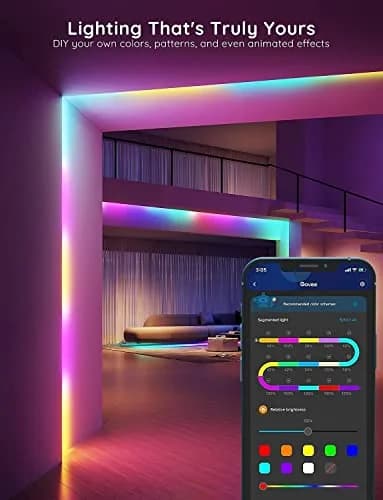 Govee RGBIC LED Strip Lights 10m (32.8ft) | Voice Control for Bedroom, Living Room, Kitchen thumbnail 2