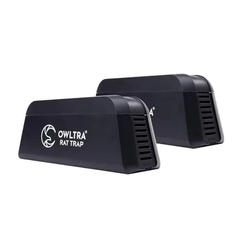 OWLTRA OW-1 Electric Rat Trap with Pet-Safe Trigger | 10.39 cm (4.09 in) x 12.80 cm (5.04 in) x 27.79 cm (10.94 in) — Electric Rat Trap