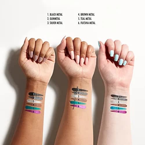 NYX PROFESSIONAL MAKEUP Epic Wear Metallic Liquid Liner 0.12 Fl Oz | Long-Lasting Waterproof Brown Metal thumbnail 6