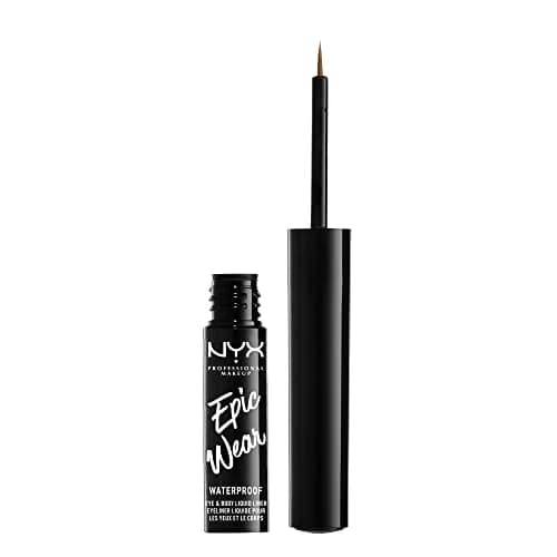 NYX PROFESSIONAL MAKEUP Epic Wear Metallic Liquid Liner 0.12 Fl Oz | Long-Lasting Waterproof Brown Metal thumbnail 8