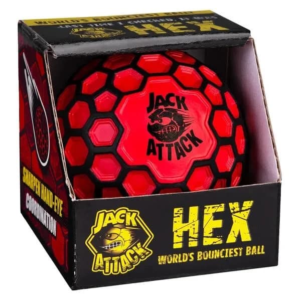Jack Attack Hex Crazy Bounce Ball | Unisex Outdoor Toy for All Ages thumbnail 3