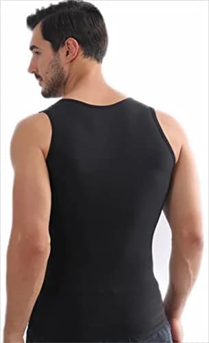 Henicepte Mens Compression Shirt Tummy Control Undershirt Slimming Body Shaper Vest | Flat Chest & Stomach thumbnail 3