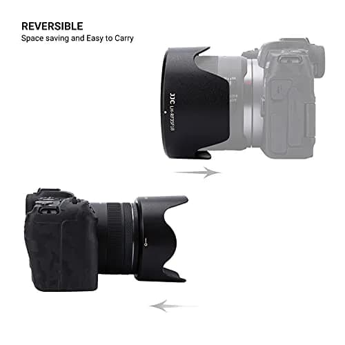 JJC Tulip Flower Lens Hood for Canon RF 35mm f/1.8 Macro IS STM Lens, Reversible Shade with 52mm Filter & Cap Compatibility (89mm x 49mm x 89mm) thumbnail 4