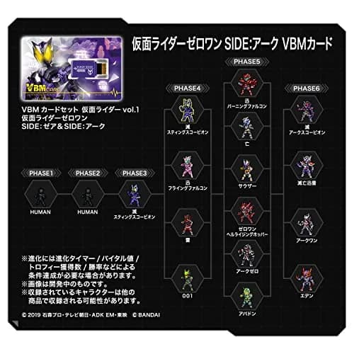 BANDAI Kamen Rider Zero-One VBM Card Set: Zea & Ark - Child, Teen, Cards | 2 Cards (2-Pack) thumbnail 6