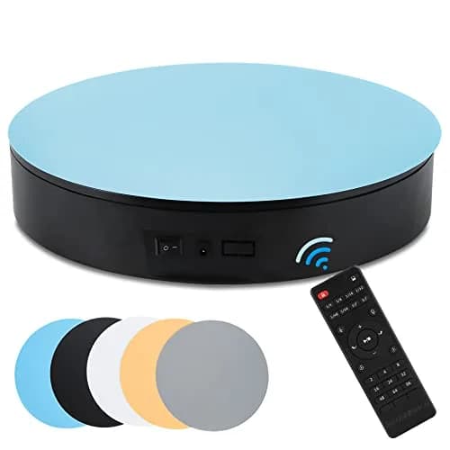 BAOSHISHAN Motorized 360° Photography Turntable with Remote, 2.54 kg (5.6 lb) Load Capacity | Captures Every Angle Clearly thumbnail 1