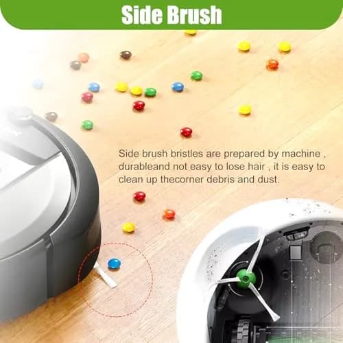 Detetap Replacement Side Brush for iRobot Roomba i, e, j Series 6-Pack | Fits i7, i3, E5, E6 Models thumbnail 2