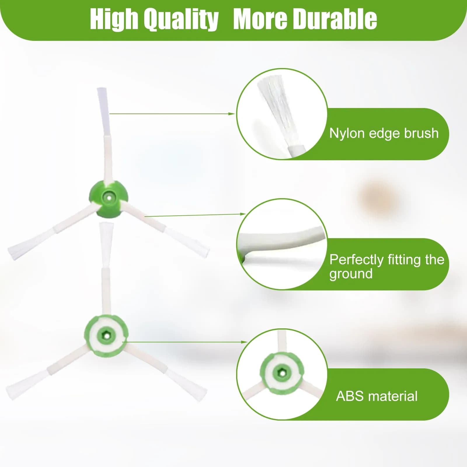 Detetap Replacement Side Brush for iRobot Roomba i, e, j Series 6-Pack | Fits i7, i3, E5, E6 Models - view 4