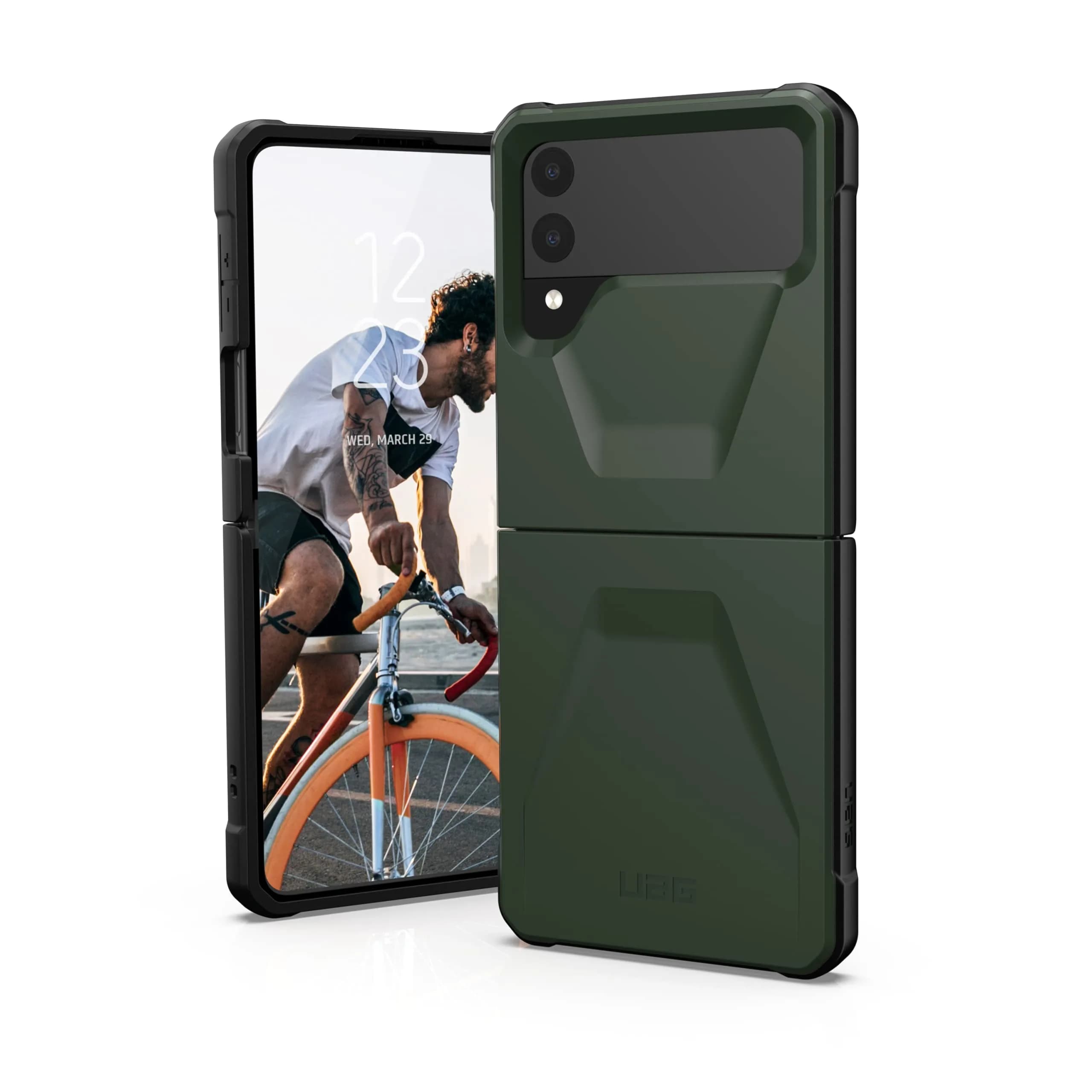 URBAN ARMOR GEAR Civilian Case for Samsung Galaxy Z Flip3 5G (2021) Olive | Military-Grade Drop Protection - main product image