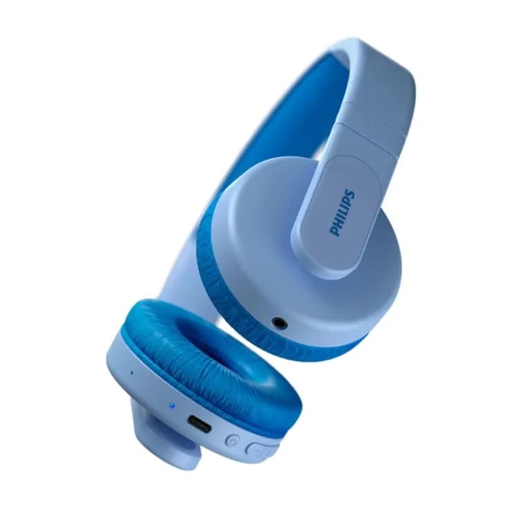 Philips Kids Wireless On-Ear Headphones Blue | Safe 85dB Limit, 28H Play, Parental Controls thumbnail 4