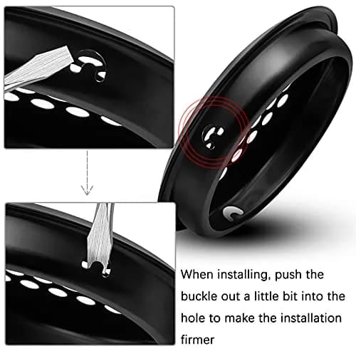 Piutouyar 20Pcs 53mm/2.1" Round Soffit Vents, Black | Stainless Steel Mesh Hole Louver for Kitchen, Bathroom, Wardrobe thumbnail 4