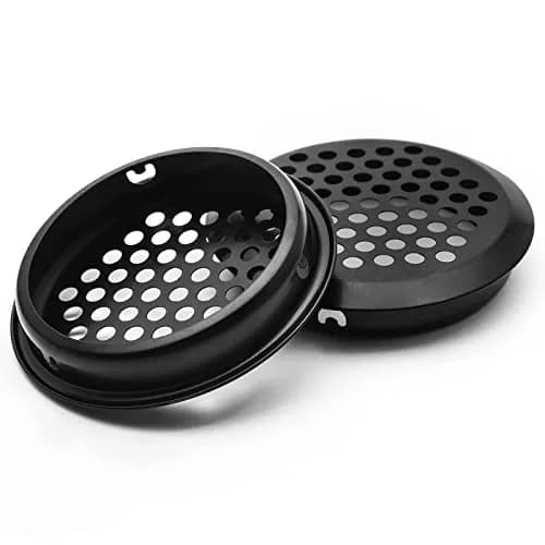 Piutouyar 20Pcs 53mm/2.1" Round Soffit Vents, Black | Stainless Steel Mesh Hole Louver for Kitchen, Bathroom, Wardrobe thumbnail 3