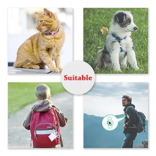THXSBUDDY AirTag Cat Collar Holder with Protector, 2 Pack for Small Pet Collars & Bags | Fits Collars Up to 1/2 Inch thumbnail 2