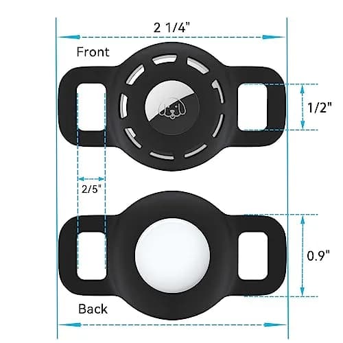 THXSBUDDY AirTag Cat Collar Holder with Protector, 2 Pack for Small Pet Collars & Bags | Fits Collars Up to 1/2 Inch thumbnail 3