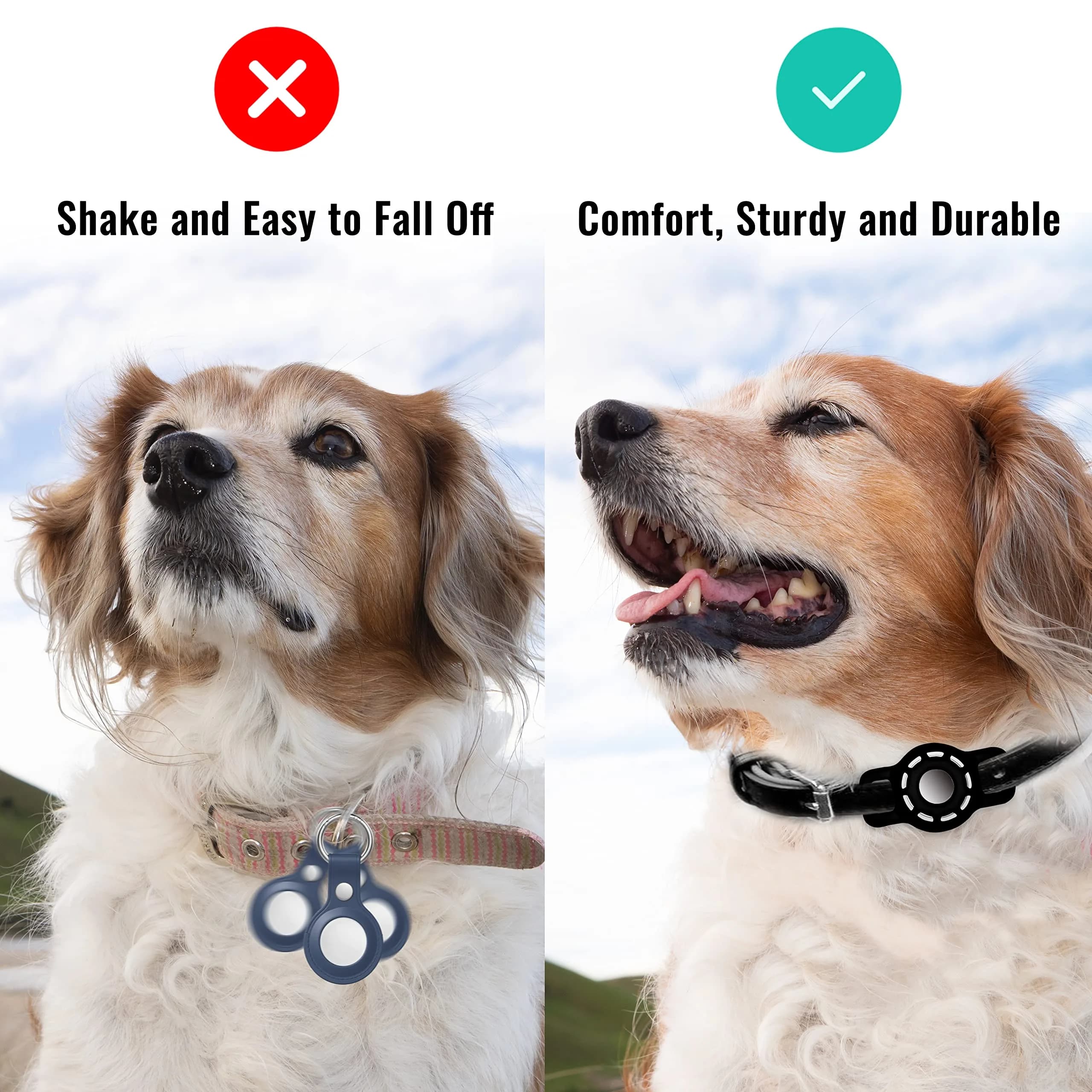 THXSBUDDY AirTag Cat Collar Holder with Protector, 2 Pack for Small Pet Collars & Bags | Fits Collars Up to 1/2 Inch - view 4