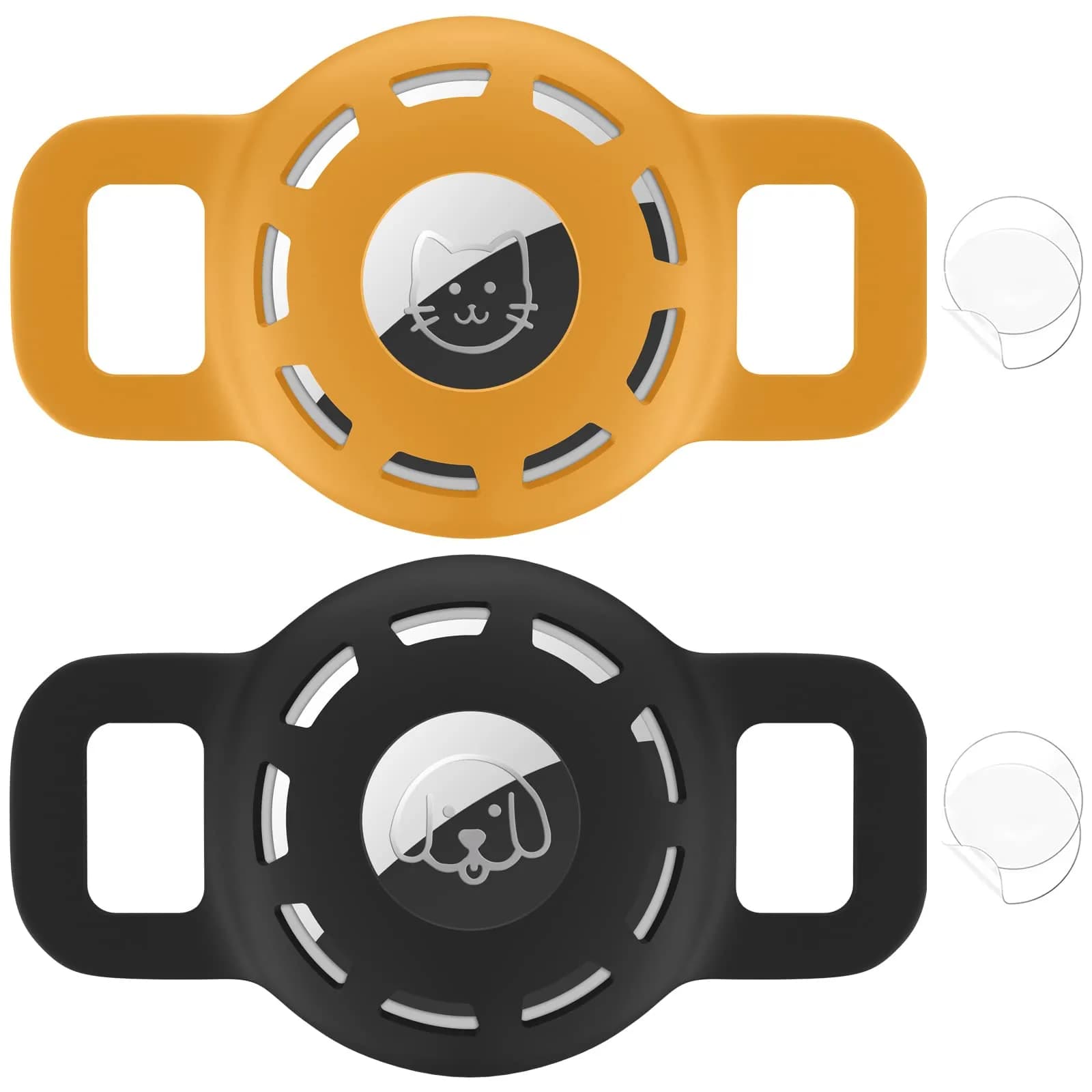 THXSBUDDY Air Tag Cat Collar Holder 2-Pack | Fits Collars Up to 0.5 Inch | Secure Pet Tracker Attachment - main product image