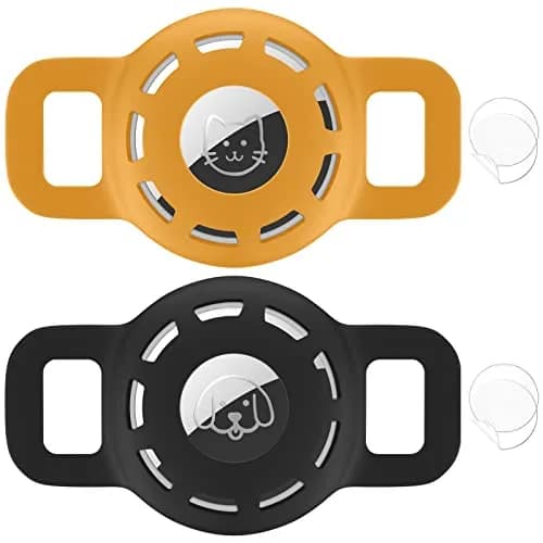 THXSBUDDY Air Tag Cat Collar Holder 2-Pack | Fits Collars Up to 0.5 Inch | Secure Pet Tracker Attachment thumbnail 1