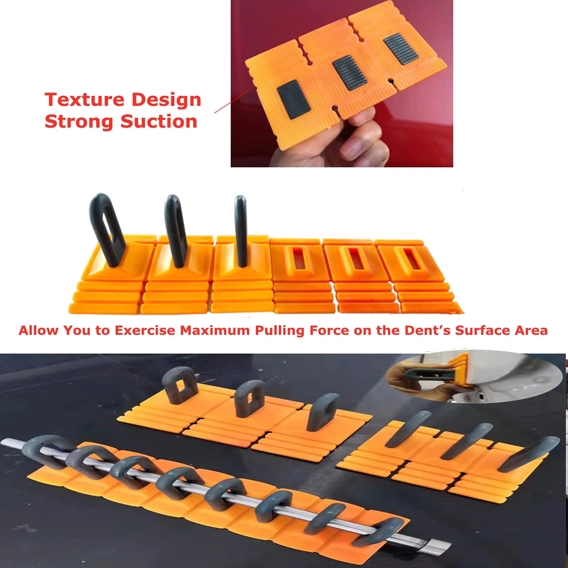 HiYi Car Dent Repair Tool Kit with Yellow Glue Tabs & Dent Lifter | 10-Piece Set - view 6
