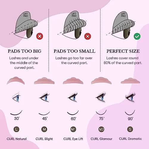 Lomansa Lash Lift Kit - Easy to Use Salon-Quality Eyelash Perm Kit with Full Tools thumbnail 7