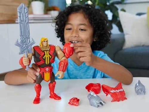 Masters of the Universe Deluxe He-Man Action Figure 8.5-in | Power Attack Feature thumbnail 2