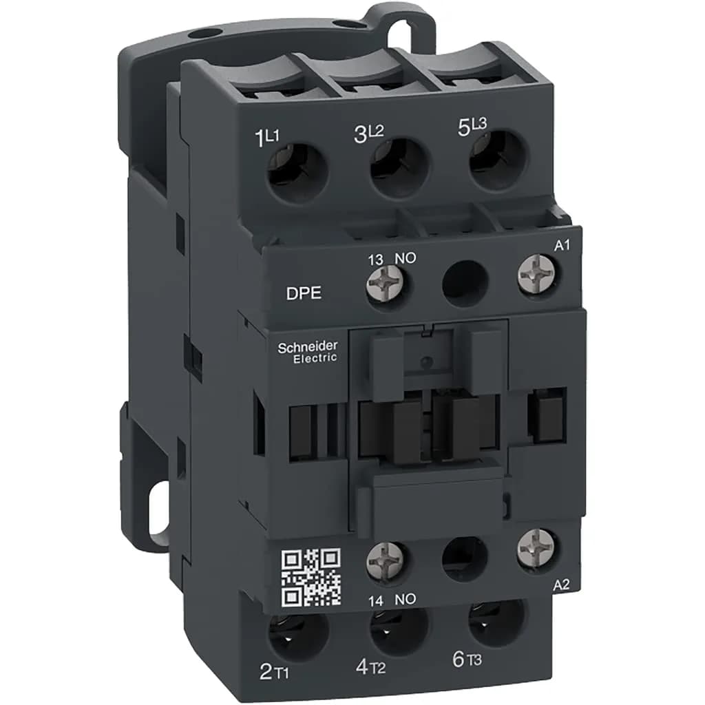 Square D by Schneider Electric DPE32U7 IEC Contactor 15HP 460V | HVAC & AC Control, DIN-Rail Mount — Multicolor