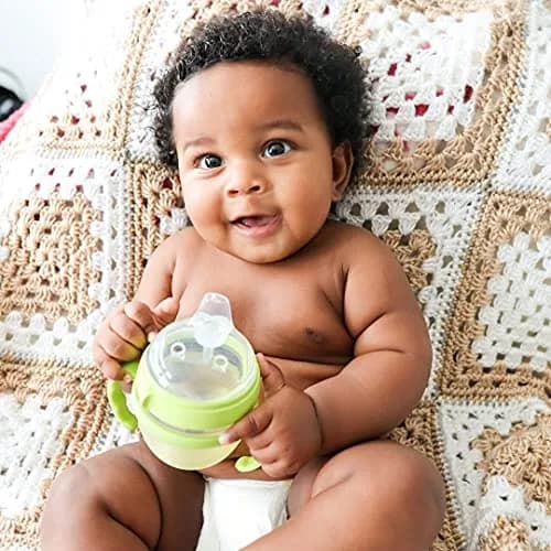 ANPEI Soft Spout Transitional Nipple Kit Bundle for Comotomo Bottles 5 oz & 8 oz, 2 Kits + Brushes (Green) | USA-Sourced Baby Bottle Conversion thumbnail 5