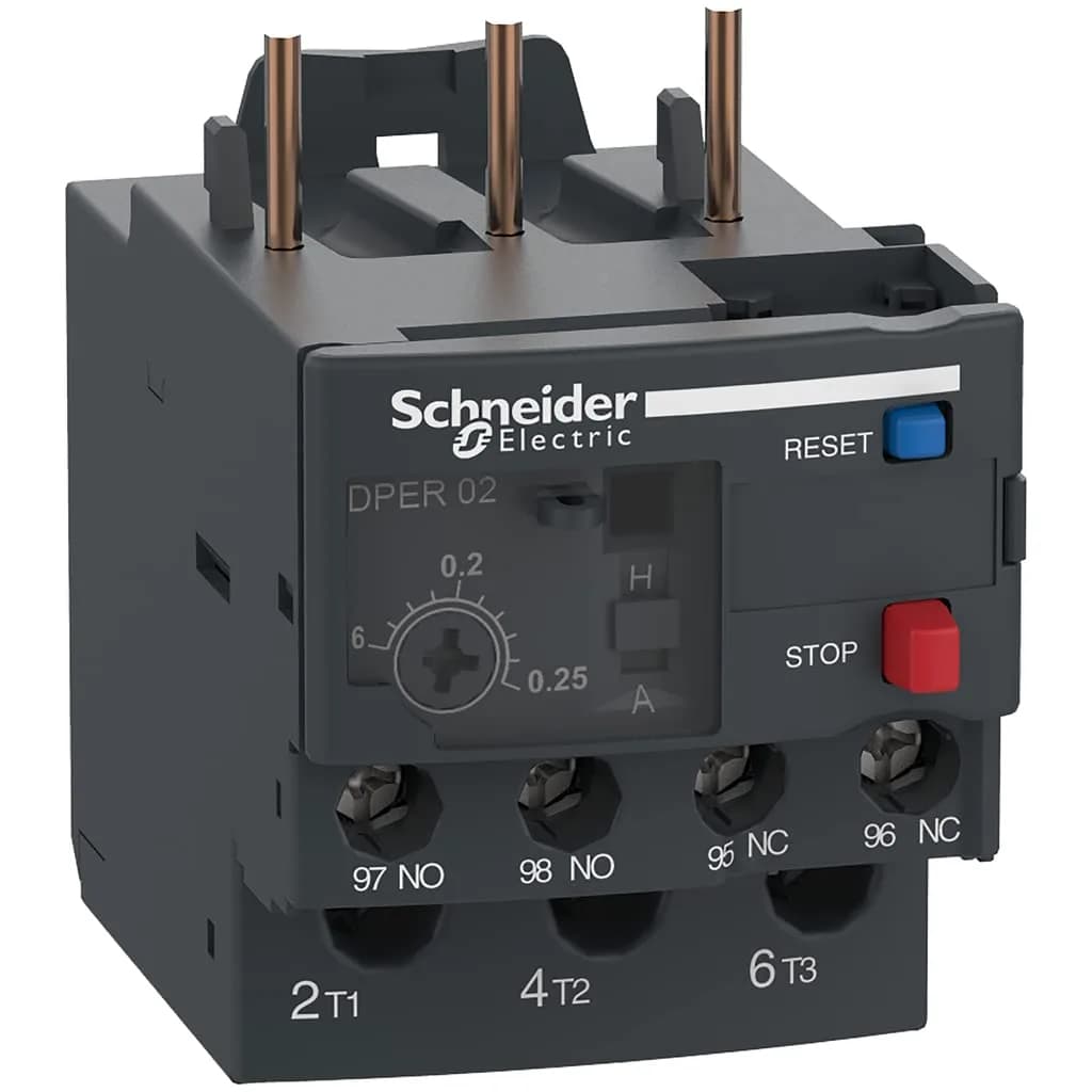 Schneider Electric DPER02 Thermal Overload Relay 0.16-0.25A | Air Conditioner, HVAC, Compressor Protection