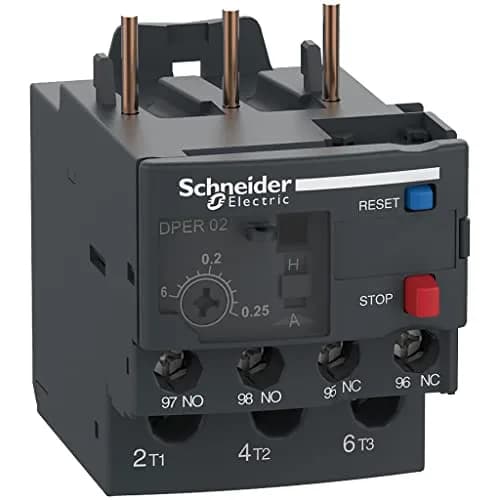 Schneider Electric DPER02 Thermal Overload Relay 0.16-0.25A | Air Conditioner, HVAC, Compressor Protection thumbnail 1